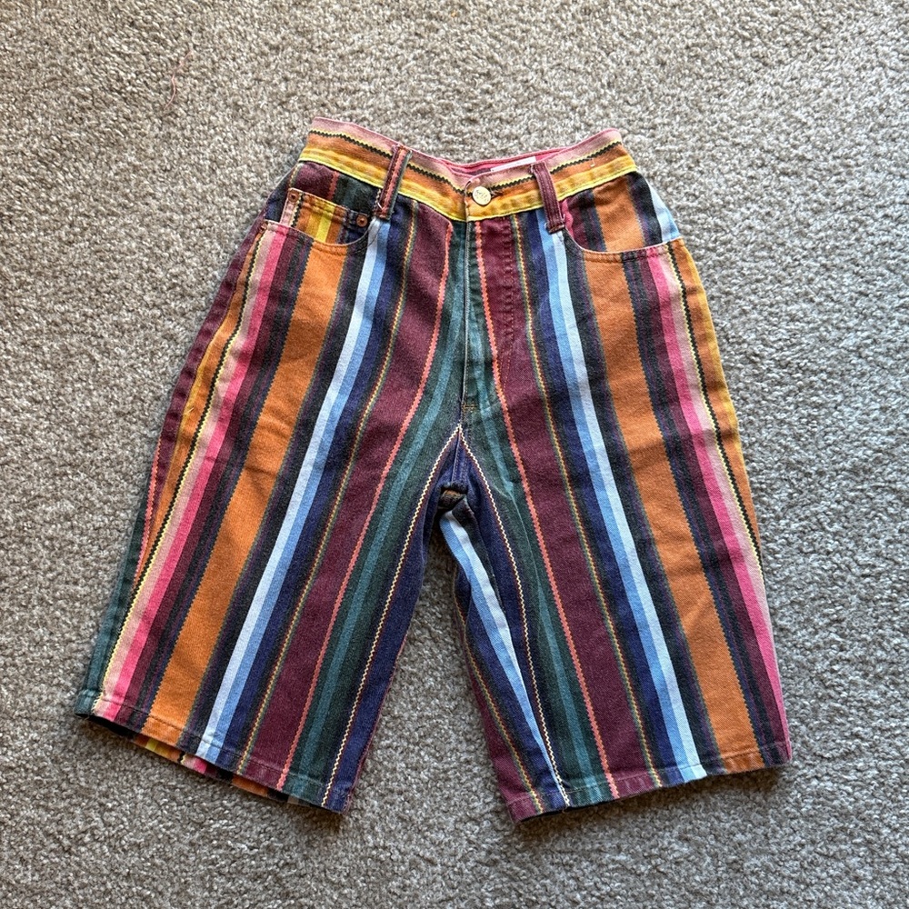 Vintage Steel Striped Shorts